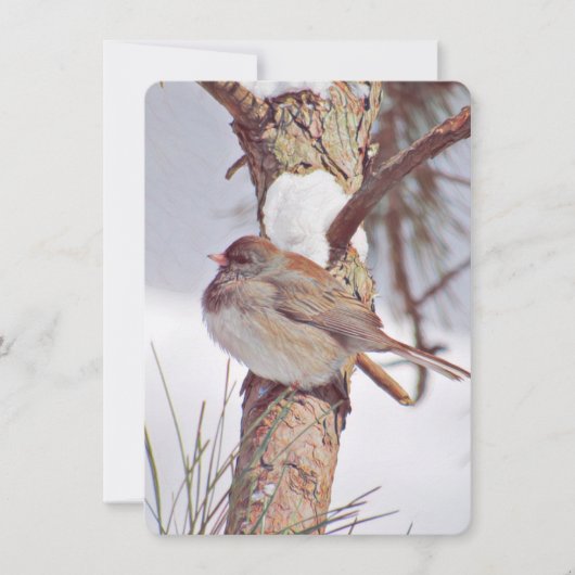 Carte De Correspondance Une journée d'hiver (Devant)