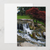 Carte De Correspondance Une petite cascade (Devant / Derrière)