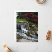 Carte De Correspondance Une petite cascade (Devant/Arrière en situation)