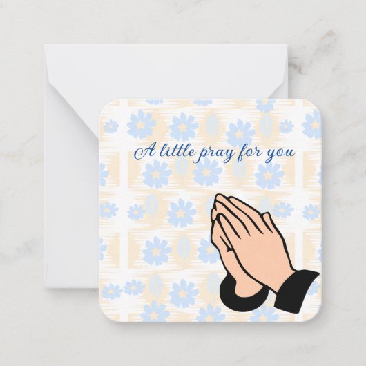 Carte De Correspondance Une petite prière pour vous (Devant)