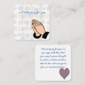 Carte De Correspondance Une petite prière pour vous (Devant / Derrière)