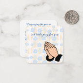 Carte De Correspondance Une petite prière pour vous (Devant/Arrière en situation)