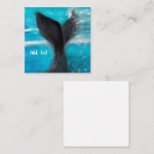 Carte De Correspondance Une queue de baleine personnalisée (Devant / Derrière)
