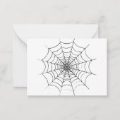 Carte De Correspondance Une simple toile d'araignée (Dos)