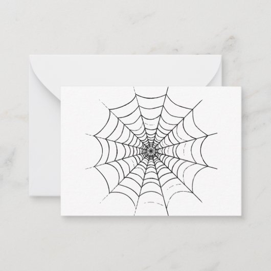 Carte De Correspondance Une simple toile d'araignée (Devant)