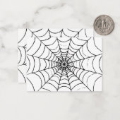 Carte De Correspondance Une simple toile d'araignée - Gros plan (Devant/Arrière en situation)