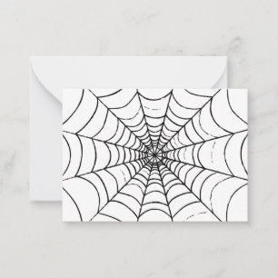Carte De Correspondance Une simple toile d'araignée - Gros plan