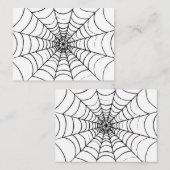 Carte De Correspondance Une toile d'araignée simple - Vue rapprochée (Devant / Derrière)