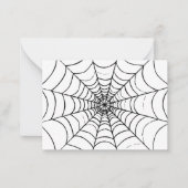 Carte De Correspondance Une toile d'araignée simple - Vue rapprochée (Devant)