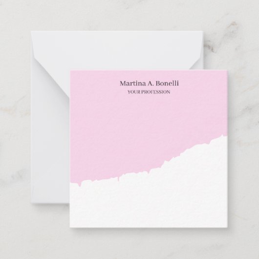 Carte De Correspondance Unique Professionnel Élégant Plain Simple Spécial (Devant)