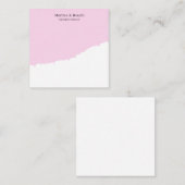 Carte De Correspondance Unique Professionnel Élégant Plain Simple Spécial (Devant / Derrière)