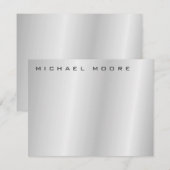 Carte De Correspondance Unique tendance Professional Modern Grey (Devant / Derrière)