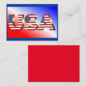 CARTE DE CORRESPONDANCE USA (Devant / Derrière)