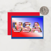 CARTE DE CORRESPONDANCE USA (Devant/Arrière en situation)