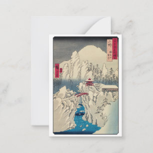 Carte De Correspondance Utagawa Hiroshige - Neige sur le mont Haruna