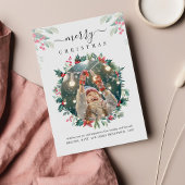 Carte De Correspondance Vacances de Noël Photo Mistletoe Botanique