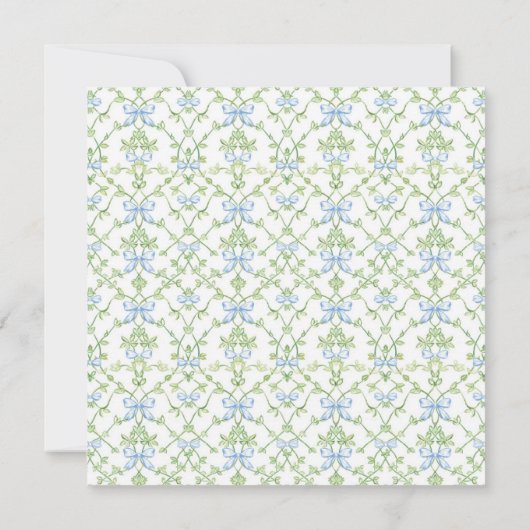 Carte De Correspondance Vaches et vignes bleues et vertes (Dos)