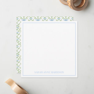 Carte De Correspondance Vaches et vignes bleues et vertes