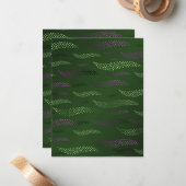 Carte De Correspondance Vagues Tigre (motif stylisé) 5 (Devant/Arrière en situation)