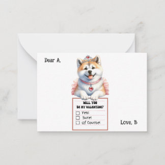 Carte De Correspondance Valentin chiot Corgi personnalisable