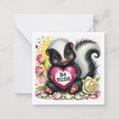 Carte De Correspondance Valentin de classe de moufette mignonne à moi (Devant)