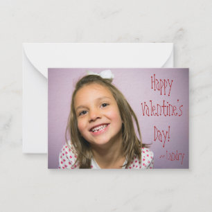 Carte De Correspondance Valentine personnalisée pour les enfants avec rech