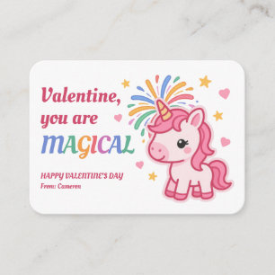 Carte De Correspondance Valentine Tu Es Magique Licorne Enfants