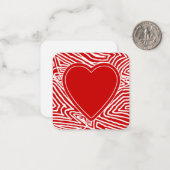 Carte De Correspondance Valentines (Devant/Arrière en situation)