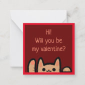 Carte De Correspondance Valentines de chats mignonnes (Devant)