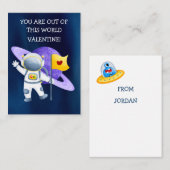 Carte De Correspondance Valentines de classe pour enfants (Devant / Derrière)