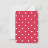 Carte De Correspondance Valentines en classe XOXO Simple (Dos)
