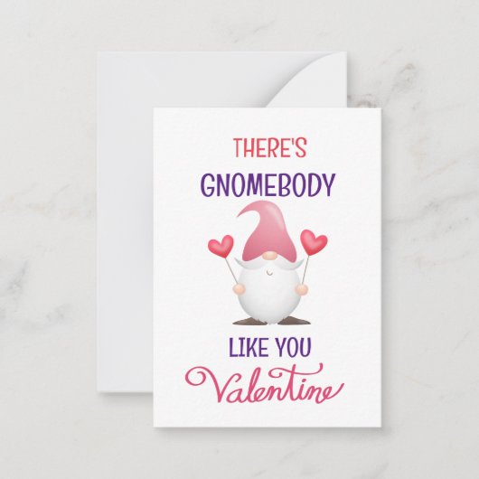 Carte De Correspondance Valentines Gnome Kids (Devant)
