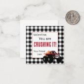 Carte De Correspondance Valentines Monster Truck (Devant/Arrière en situation)