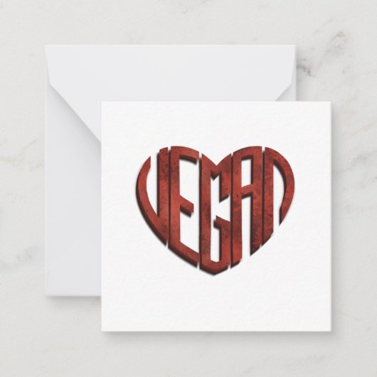 Carte De Correspondance Vegan Flower (Devant)