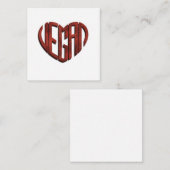 Carte De Correspondance Vegan Flower (Devant / Derrière)