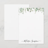 Carte De Correspondance végétation eucalyptus personnalisée (Devant / Derrière)