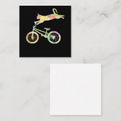 Carte De Correspondance Vélo vélo de chat - Votre collection de cadeaux (Devant / Derrière)