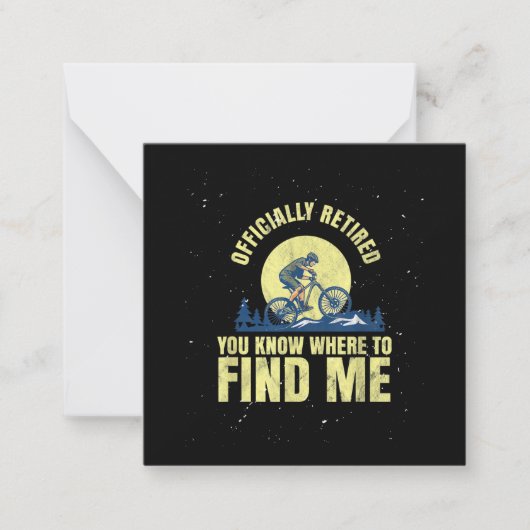 Carte De Correspondance Vélo Vélo VTT Vélo Retraité (Devant)