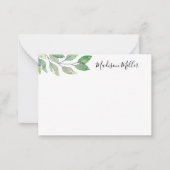 Carte De Correspondance Verdure aquarelle personnalisée (Devant)