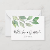 Carte De Correspondance Verdure avec amour (Devant)