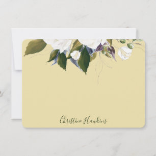 Carte De Correspondance Verdure personnalisée Feuille Aquarelle Élégante