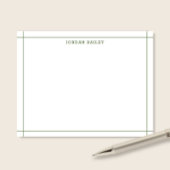 Carte De Correspondance Vert forêt simple Géométrique Moderne Professionne
