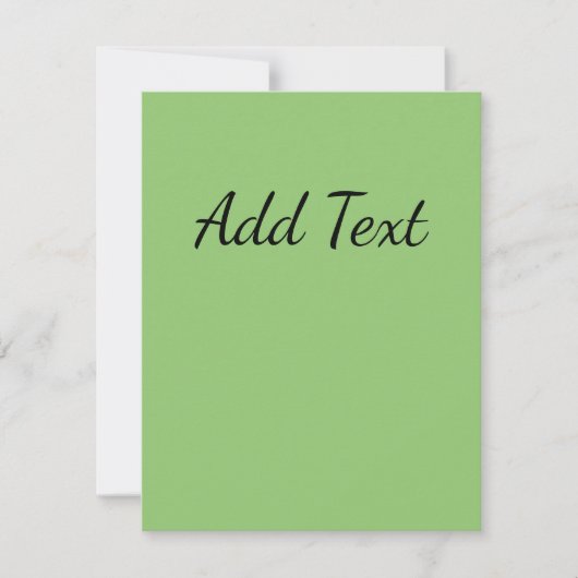 Carte De Correspondance Vert pastel (Devant)
