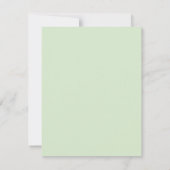 Carte De Correspondance Vert pastel (Dos)
