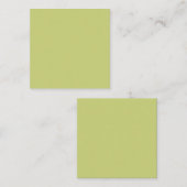 Carte De Correspondance Vert pomme gris (couleur solide) (Devant / Derrière)