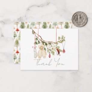 Carte De Correspondance Vêtements de bébé Lessive Baby Shower Merci