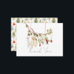 Carte De Correspondance Vêtements pour bébés Lave-linge Baby shower Merci<br><div class="desc">Ce baby shower de Noël "Joyeux petit baby shower" sans sexe boho est doté de vêtements de bébé/laverie tels qu'un rompre,  une chaussette,  un chapeau de Père Noël et une paire de gants. Personnalisez-le selon vos besoins. Vous pouvez trouver des produits correspondants dans mon magasin.</div>