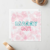 Carte De Correspondance Veux-tu m'épouser ? Mon cœur (Devant/Arrière en situation)