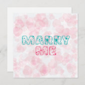 Carte De Correspondance Veux-tu m'épouser ? Mon cœur sucré (Devant / Derrière)