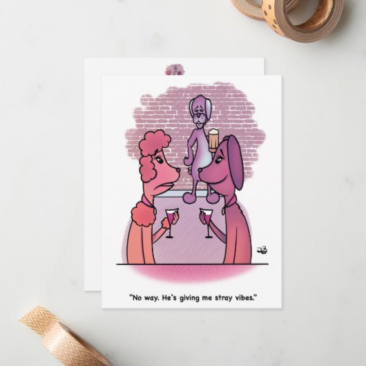 Carte De Correspondance Vibes errantes (Devant/Arrière en situation)